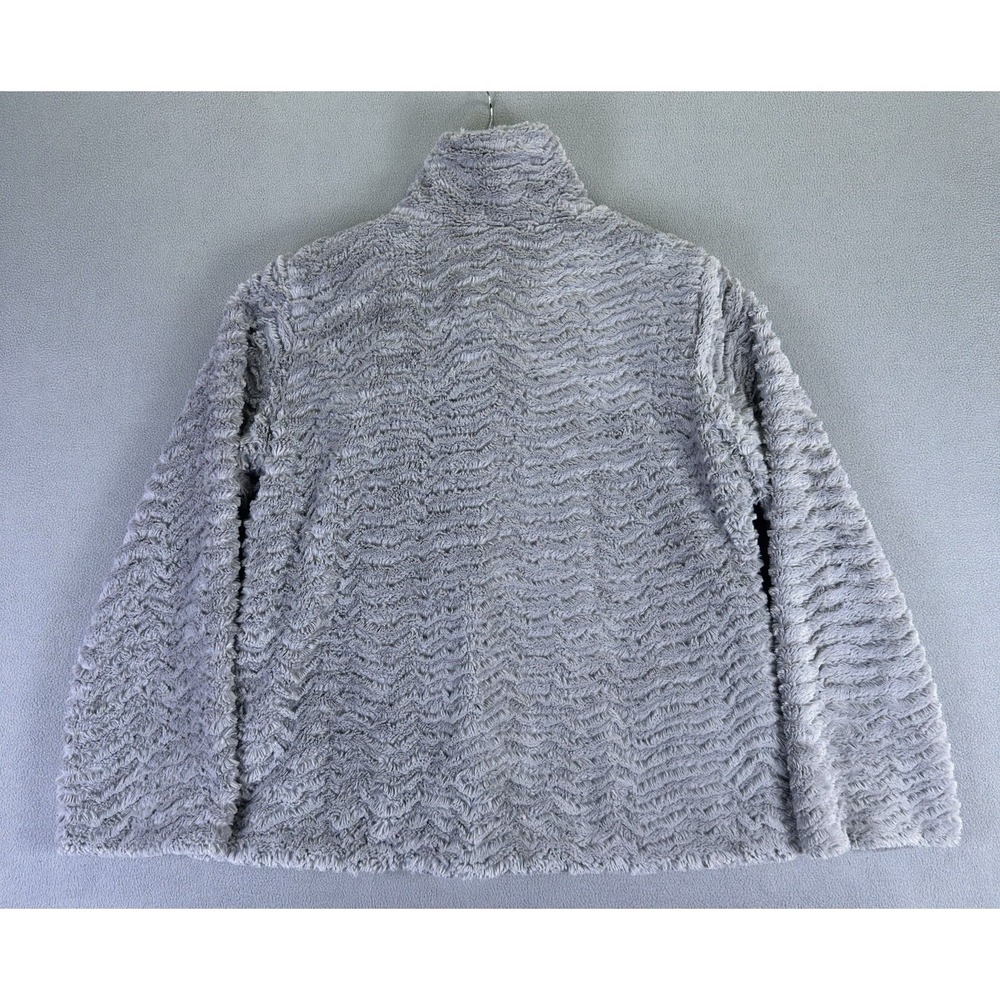 Patagonia Jacket Womens Large Grey Pelage Deep Pile Fleece Outdoor Hiking - Picture 2 of 9